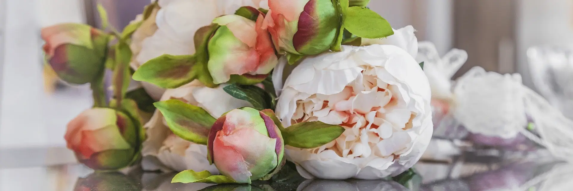Duży bukiet piwonii